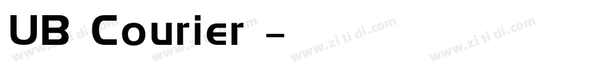 UB Courier 字体转换